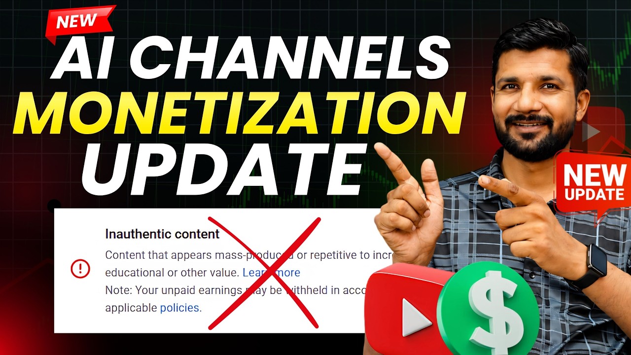 Good News 😍 New AI Monetization Policy 2026 | INAUTHENTIC Content New Rules 2026