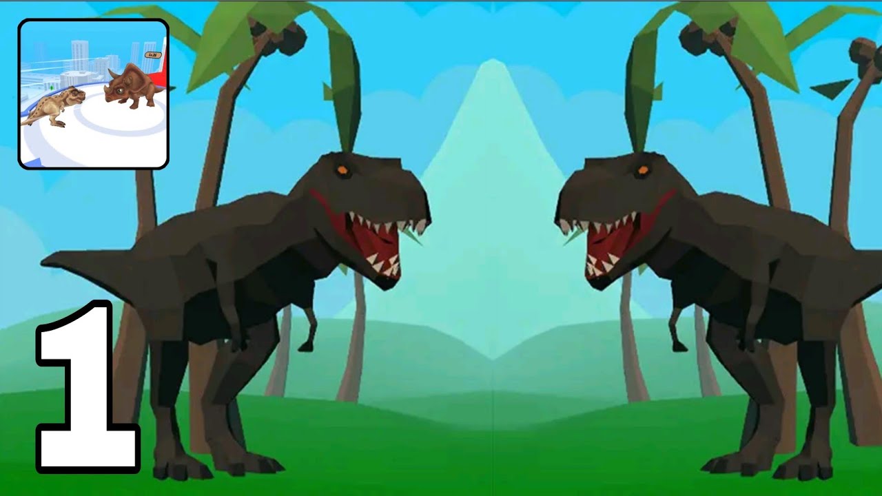 Dino Thrash 3D - Gameplay Walkthrough Part 1 All Levels New Mobile Games (Android, iOS)