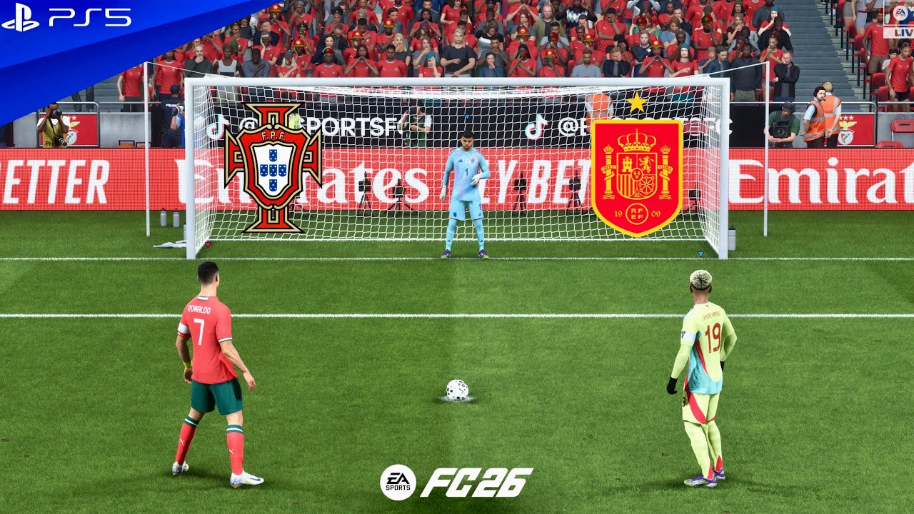 PORTUGAL VS SPAIN | WORLD CUP FINAL 2026 | RONALDO VS YAMAL | FC 26 PENALTY SHOOTOUT - PS5