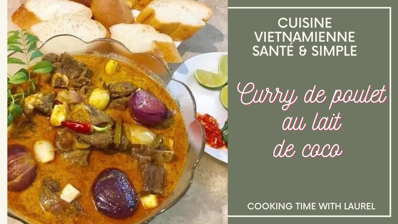 Poulet au beurre - Curry de poulet vietnamien au lait de coco et taro