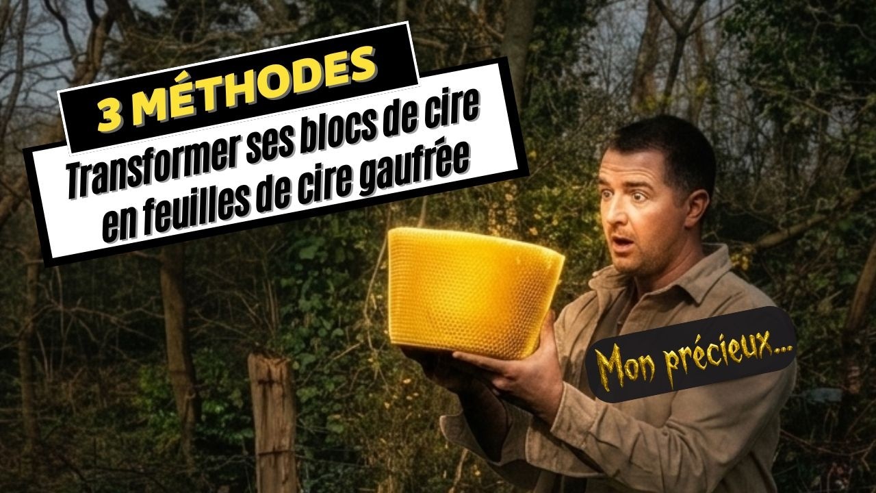 3 manières de transformer ses blocs de cire en feuilles de cire gaufrée
