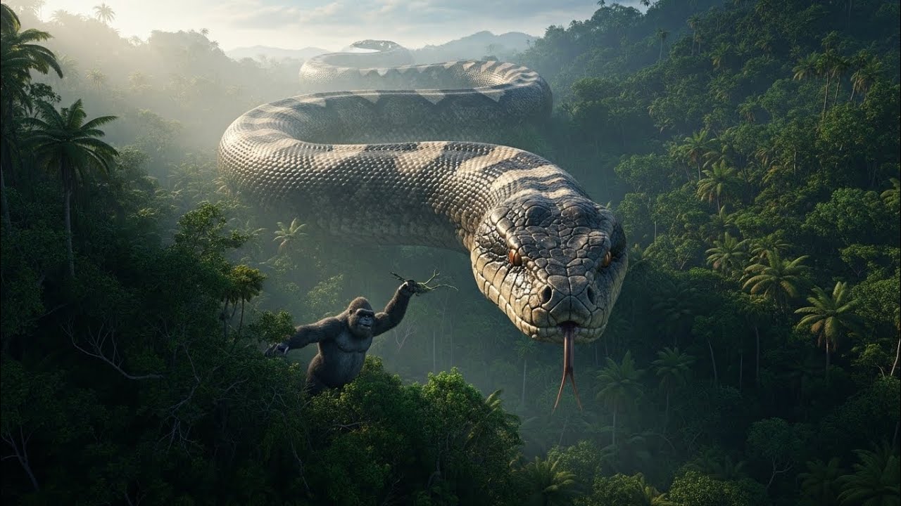King Kong vs Giant Amazon Snake 🐍 | Epic Jungle Battle