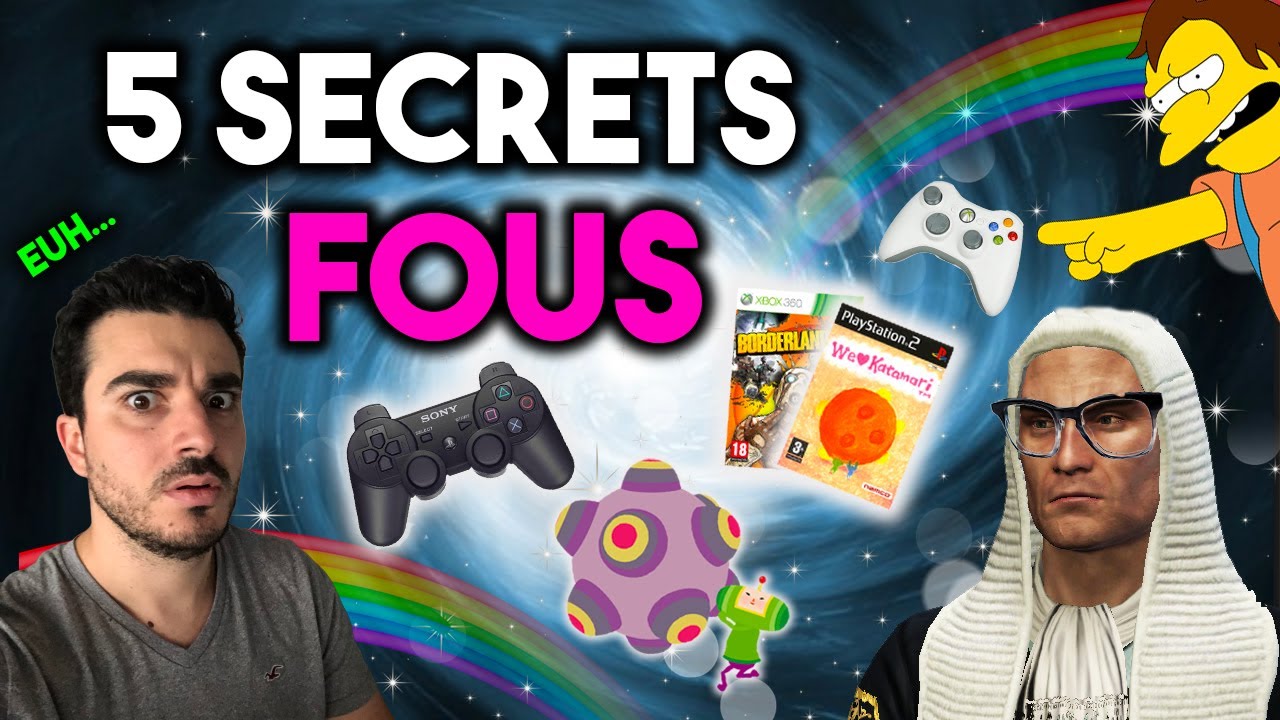 5 SECRETS FOUS et BIZARRES CACHÉS DANS LES JEUX VIDÉO !