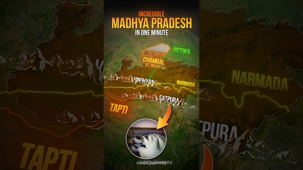 Incredible MP: The Heart of India Unveiled 🇮🇳 #MP #geographyofMP