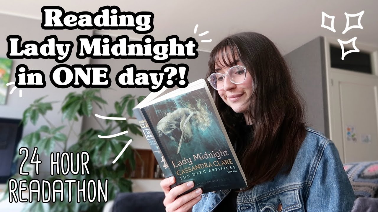 24 HOUR READATHON VLOG / Reading Lady Midnight in ONE day?!