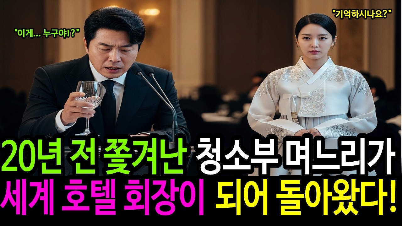청소부 딸이라 무시하더니 임신한 몸으로 쫓아냈는데, 20년 뒤 그녀가 세계 호텔 회장이 되어 돌아온 이유ㅣ노후사연ㅣ감동사연ㅣ반전사연ㅣ인생사연 ㅣ오디오북