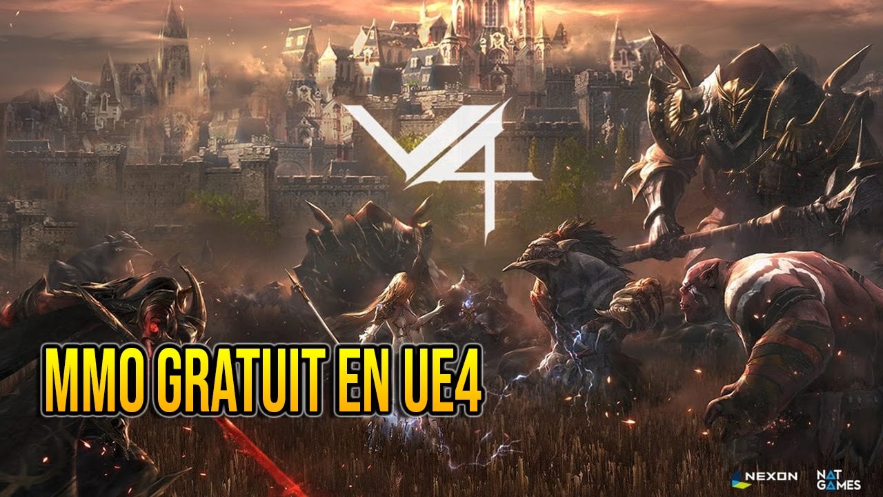 Project V4 : Pr&eacute;sentation du MMO Gratuit (UE4), grand monde, JCJCE. Le leveling en mode automatique