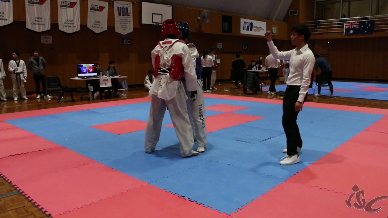 2018 VIUC - Aymeric Perfrement (MON) vs Haidar Issa (TT) - Male Black Belt Sparring (Light)
