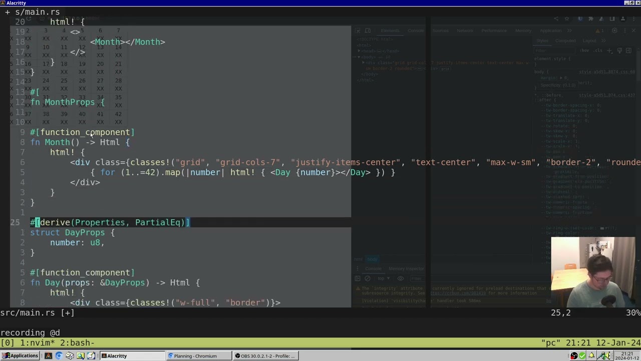 Planning 01: start of the webapp | Dev Archives