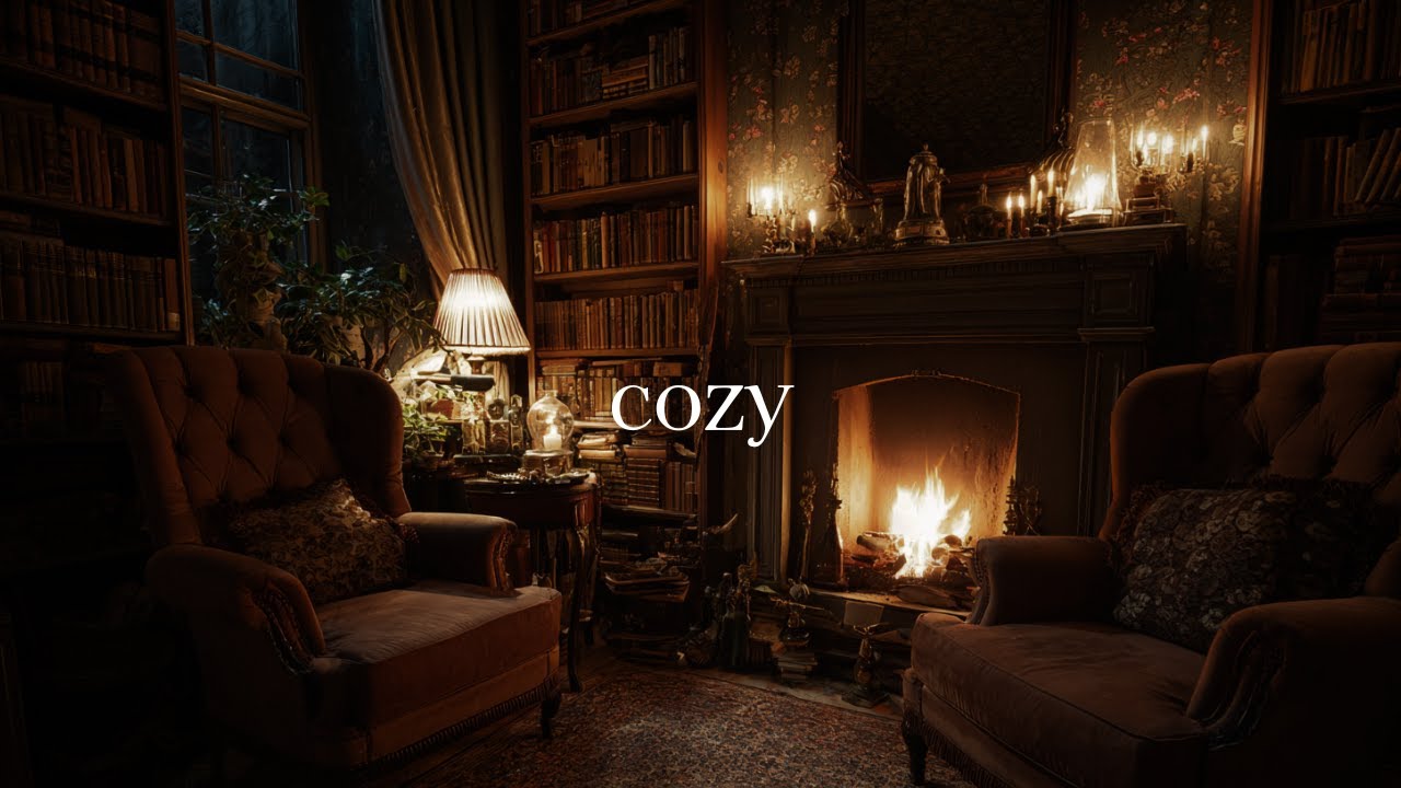 STOP OVERTHINKING | Nights by the Fireplace - Beautiful Piano Music for Deep Sleep & Relaxation