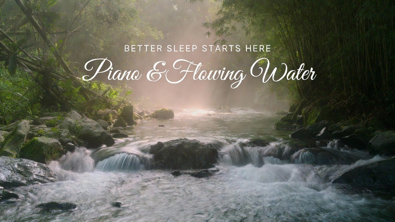 Healing Piano with Gentle River Nature Flow 🌊 Meditation Music for Relaxation
