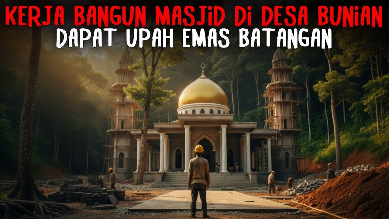 KISAH NYATA‼️PRIA MISKIN DIAJAK BANGUN MASJID DI DESA BUNIAN… PULANG BAWA EMAS BATANGAN!