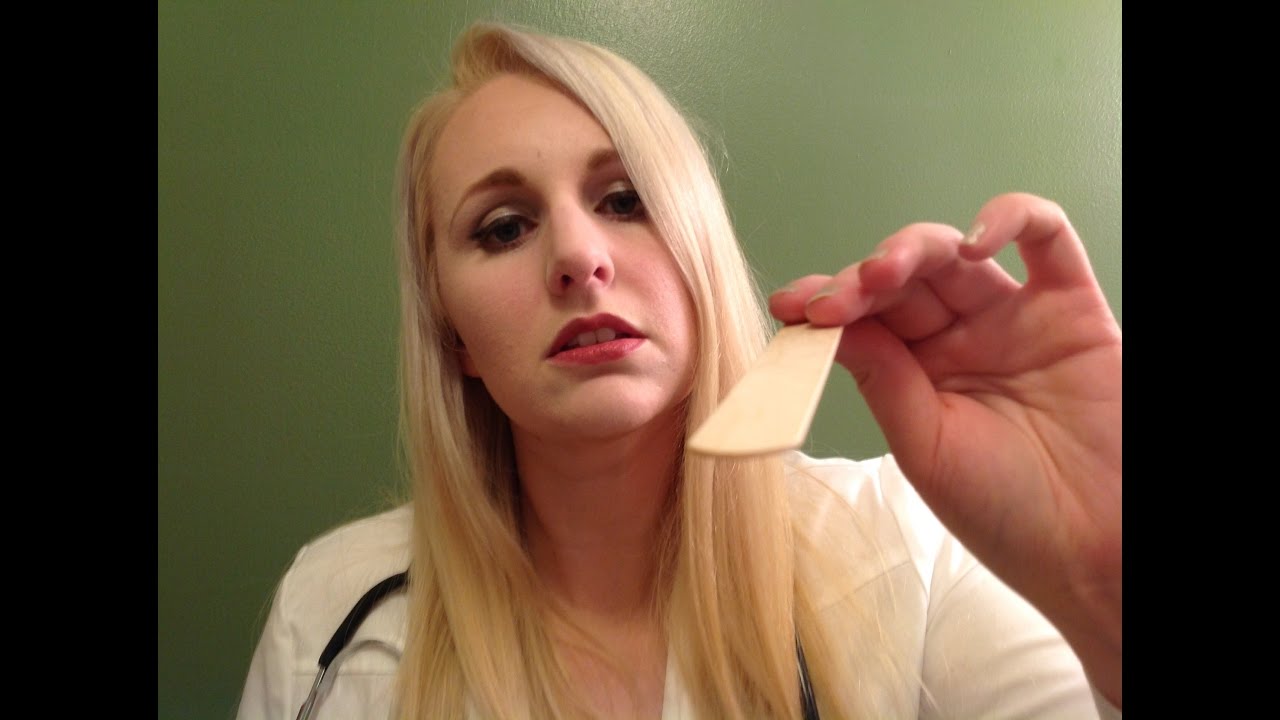 ASMR Binaural Medical Exam | Neck Massage, Throat Exam