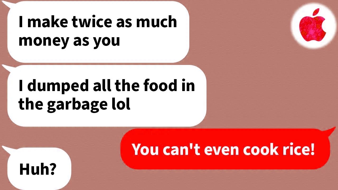 【Apple】The dumb wife got what she deserved after she made her kind husband mad lol