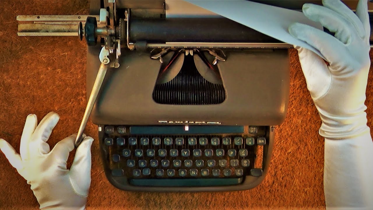 ASMR Typing Sounds | White Satin Gloves