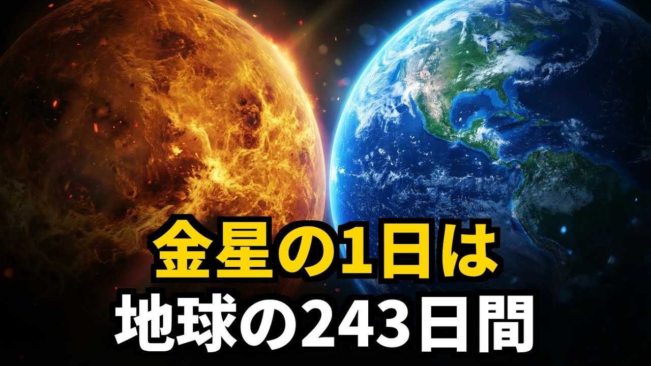 金星の謎：1日が1年より長い理由 #教養ドキュ #金星の不思議