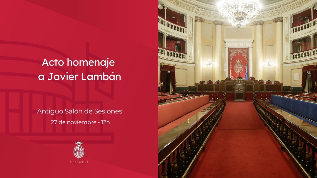 Acto de Homenaje a Javier Lamb&aacute;n - 27/11/2025 - 12 h