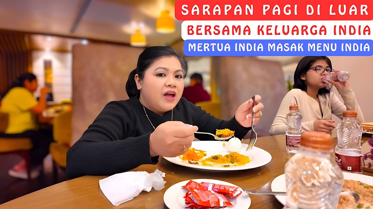 Sarapan Pagi Di Luar Bersama Keluarga India‼️Mertua India Masak Menu India‼️