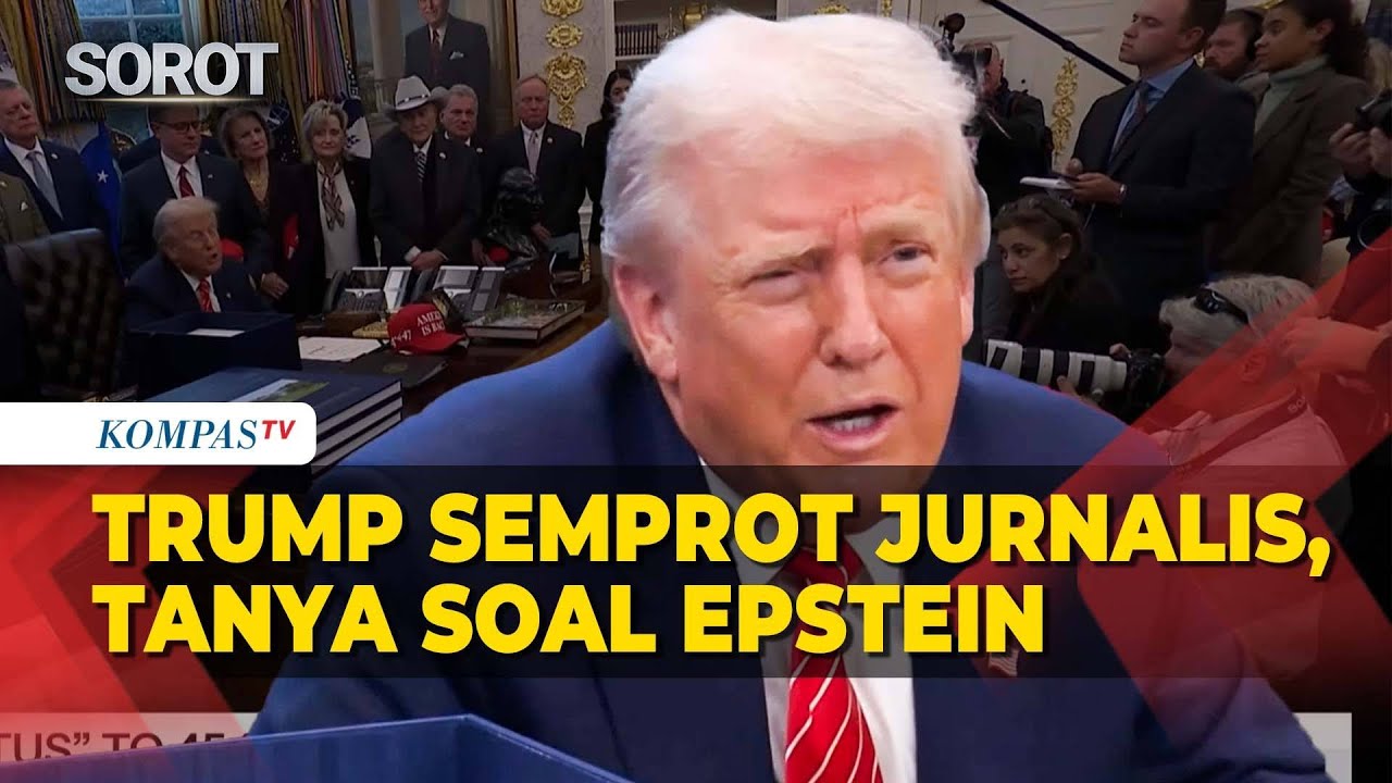 Momen Trump Marahi Jurnalis! Saat Ditanya Terkait Berkas Epstein di Gedung Putih