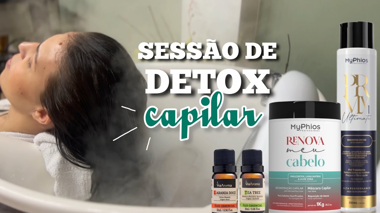 Detox Capilar | Óleos Essenciais + Vapor de Ozônio 💆🏽‍♀️🫧