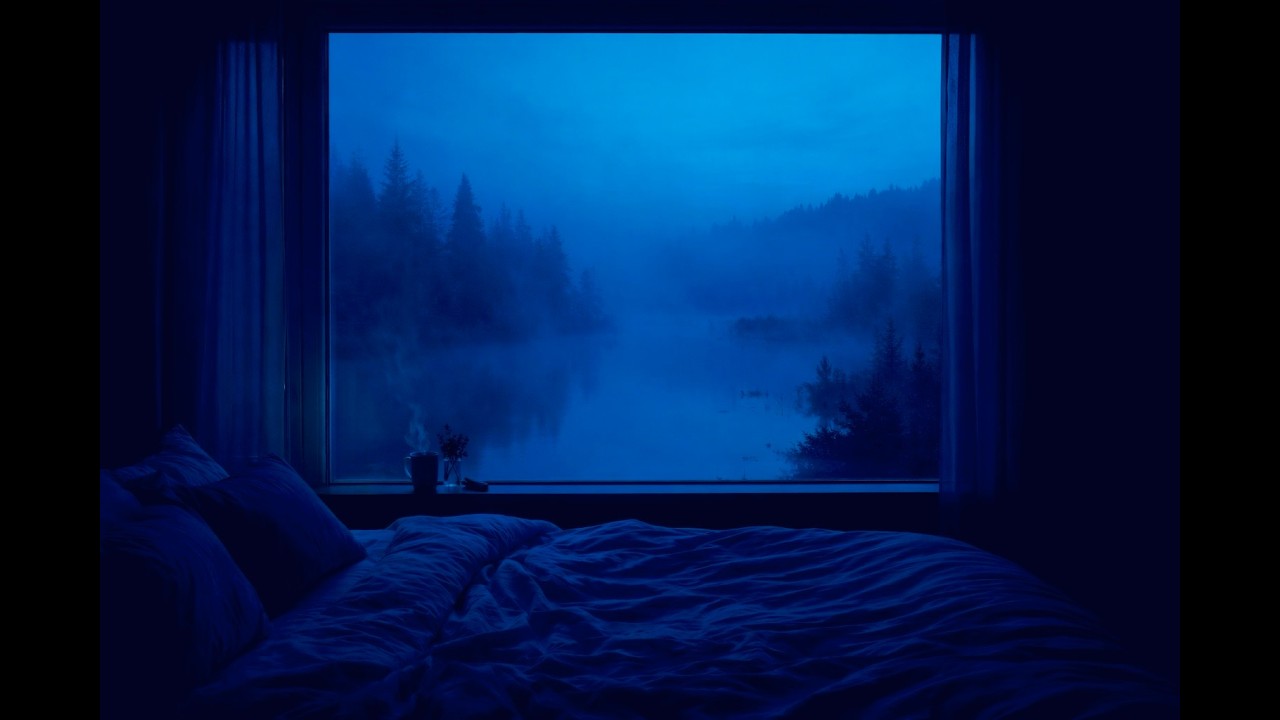 Blue Mist Lake Ambient | Soft Minimal Piano & Atmospheric Drone (1 Hour)