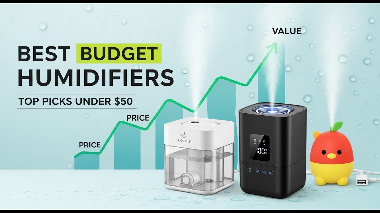 TOP 5 Best Budget Humidifiers 2026 | Large room humidifier