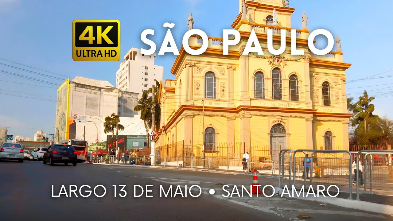 🇧🇷 Largo 13 de Maio, Santo Amaro • Zona Sul de São Paulo • 4K