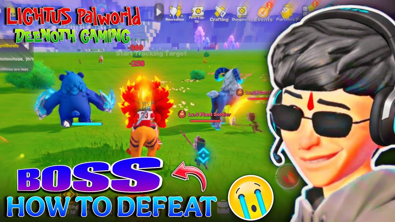 How to Defeat😲 the New Boss in LIGHTUS Palworld🌿⁉️ #survival 