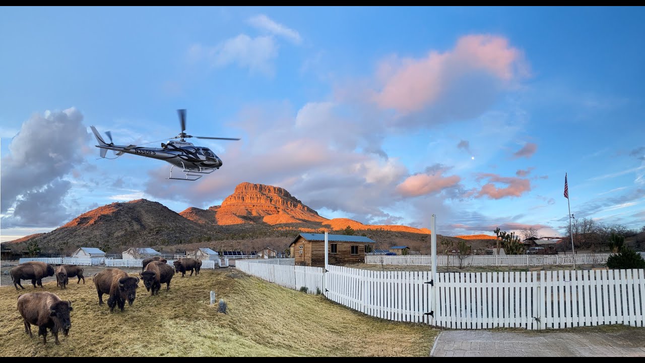Grand Canyon Western Ranch by Luxury Helicopter from Las Vegas