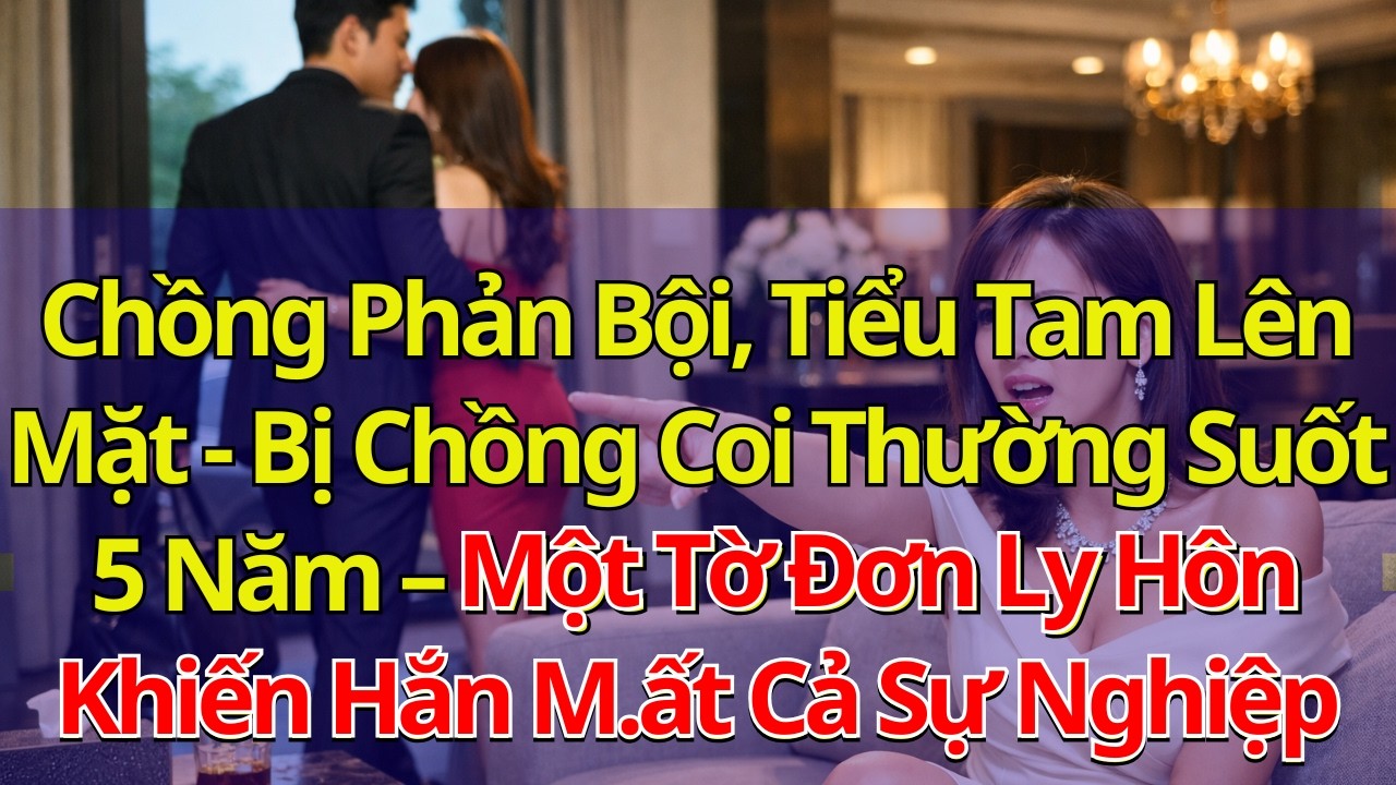 Chồng Phản Bội, Tiểu Tam Lên Mặt, Bị Chồng Coi Thường, Một Tờ Đơn Ly Hôn Khiến Hắn M.ất Cả Sự Nghiệp