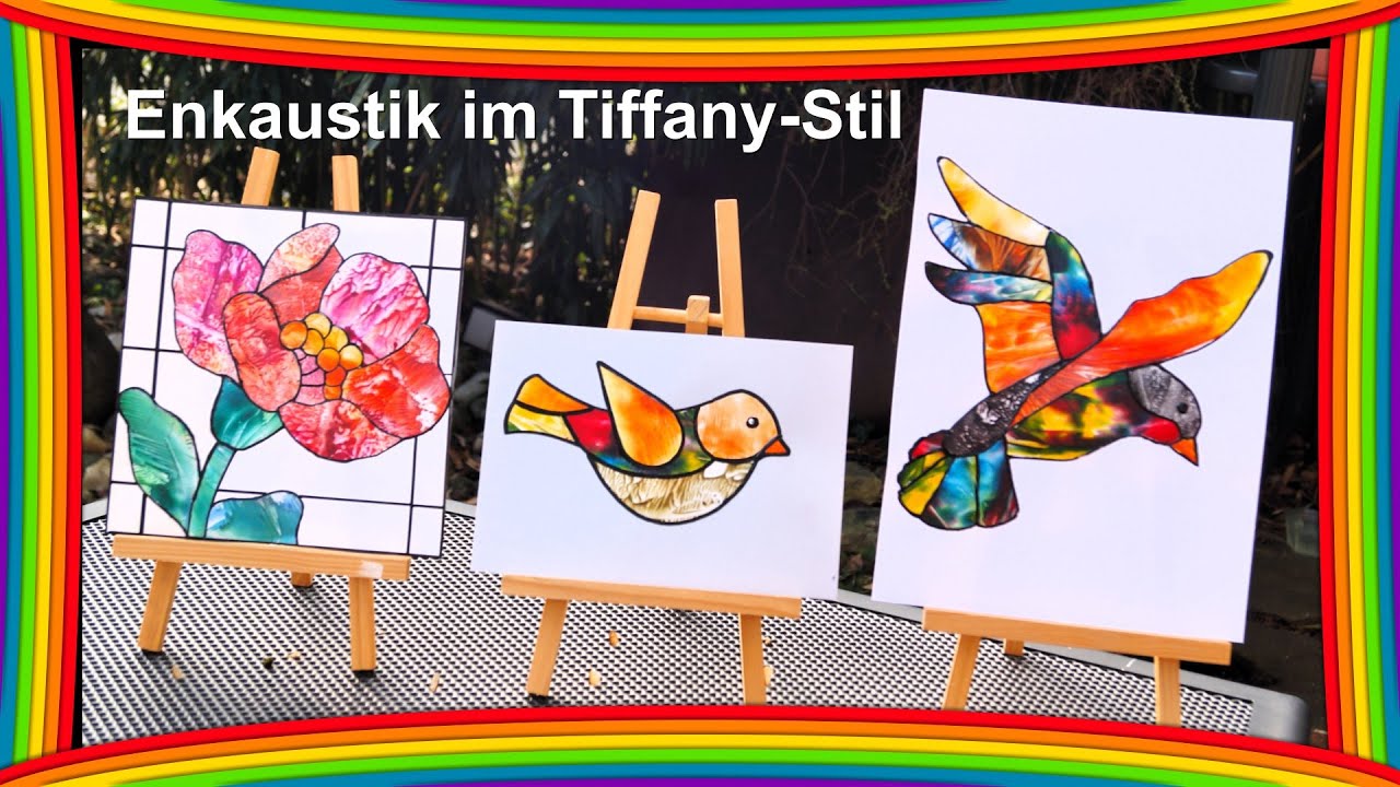 Enkaustik im Tiffany Stil / RuthvonG