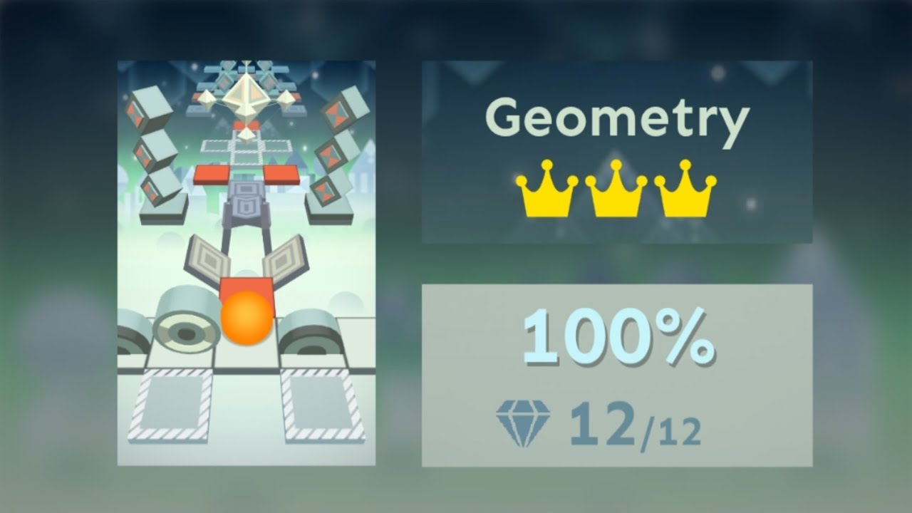 「Rolling Sky Remake 1.3.0」Geometry ★★★★★ | Level 18
