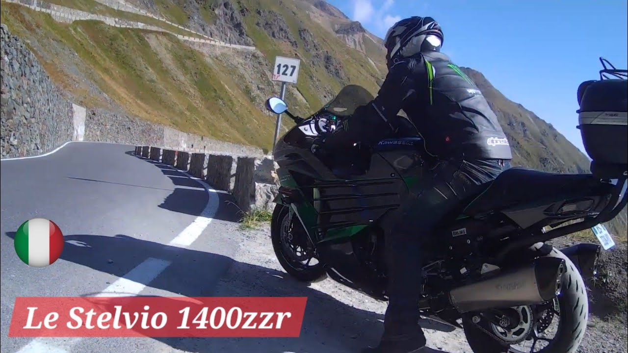 Le Stelvio en moto 1400zzr 