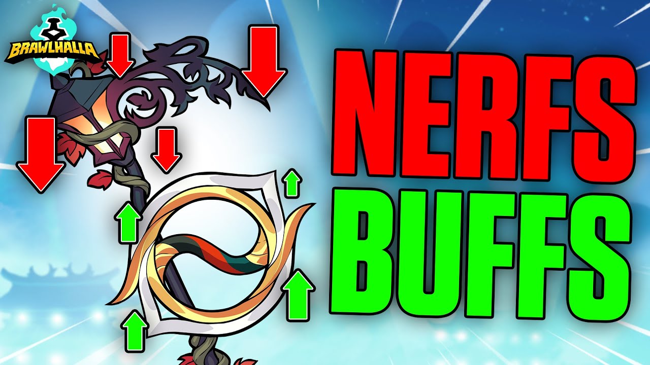 Brawlhalla NEW Buffs & Nerfs In 1 Minute (9.09)