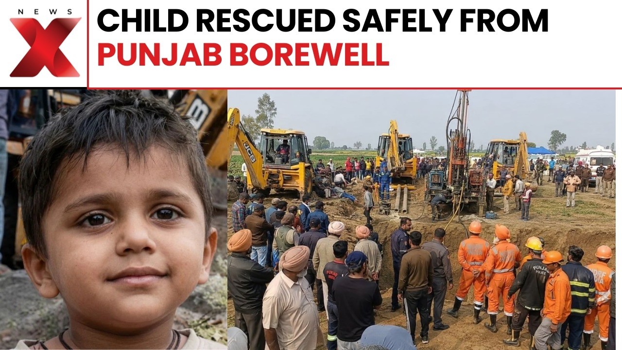 Four-Year-Old Rescued After Nine-Hour Borewell Operation In Punjab | NewsX