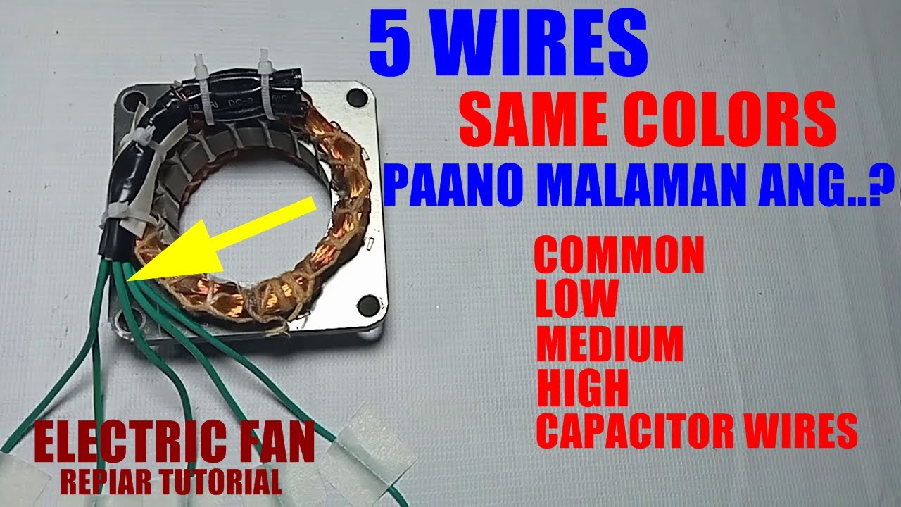 5 wires na electric fan stator.Paano malaman ang common low medium at high? #JessRepairTV Trending.
