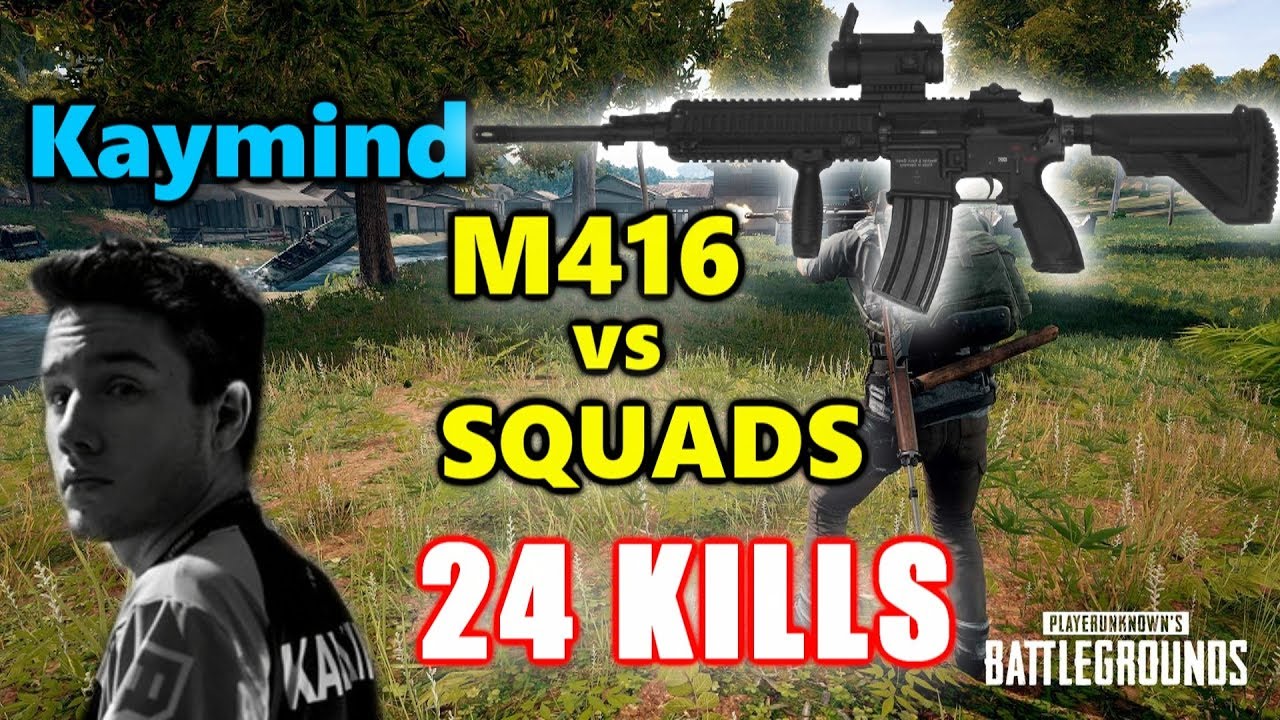 Kaymind - 24 УБИЙСТВА - M416 против ОТРЯДОВ - PUBG