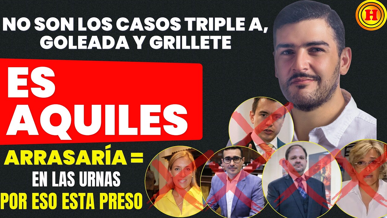 😡 ¡BASTA DE MENTIRAS! Casos Triple A y Grilletes: El MIEDO de Noboa frente A Aquiles, POR ESO PRESO