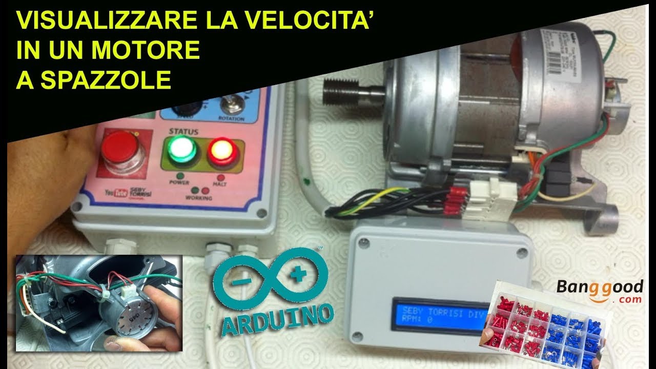 Come rilevare la velocità (GIRI RPM) di un MOTORE LAVATRICE a spazzole