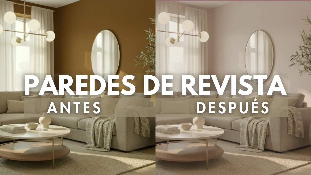 Cómo Elegir el Color de Pared Perfecto | Blancos y Greige que Transforman tu Casa (Antes y Después)