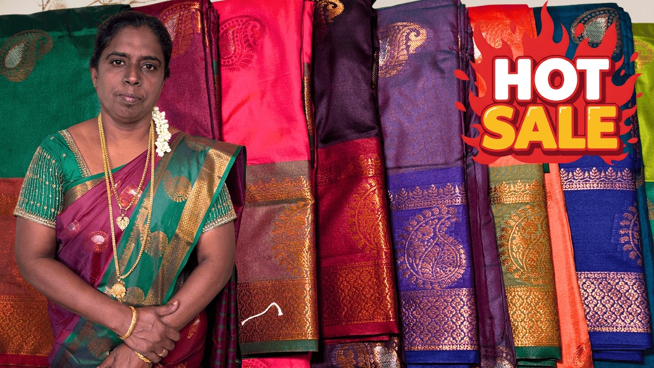 Festival Silk Sale🔥Rs.1200 Worth Vamika Premium Dual Shade Silk Saree Just Rs.610 Only🔥Hurry Up