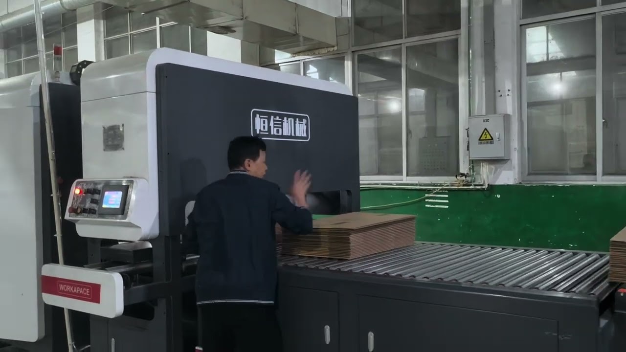 TP CR 1224 4SDF 4 Color Flexo Printer Slotter Die cutter +Inline Folder Gluer