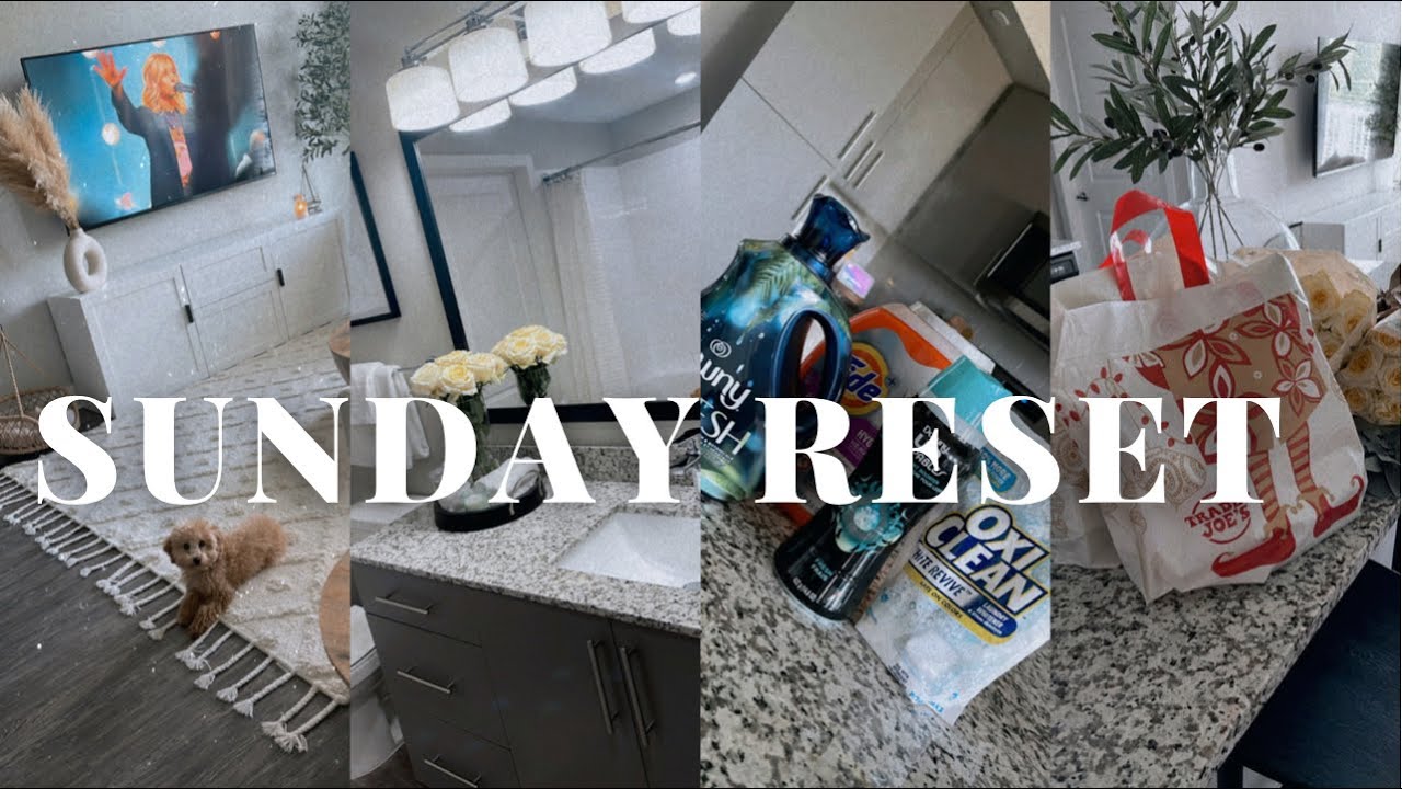 SUNDAY RESET ROUTINE|GROCERIES,CLEANING,COOKING,WEEKLY PLANNING & SELF CARE