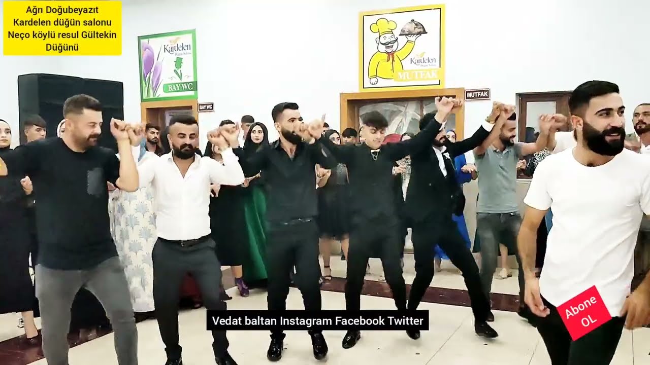 Ağrı Doğubeyazıt kardelen düğün salonu neço köylü Resul Gültekin düğünü