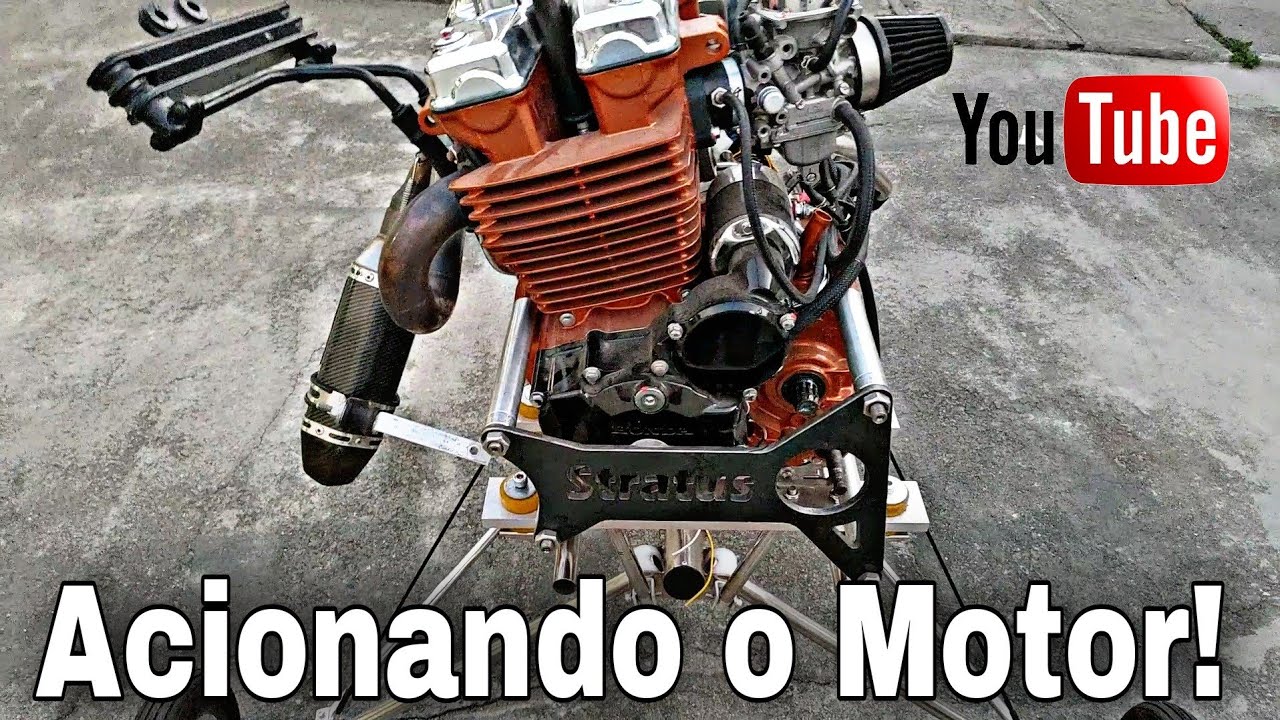 Acionando o motor - Novo Minitrike 250cc