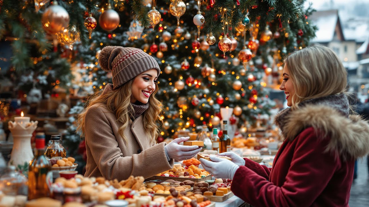 Enchanting Swiss Village Christmas Market🎄 Traditional Festive Magic 2024
