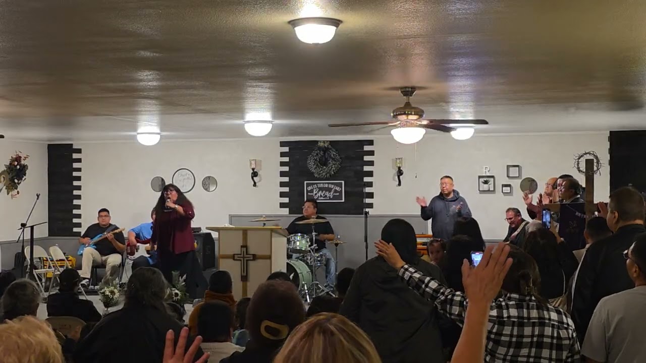 Linda Birdinground @Restoration Outreach Worship Center Revival in Shiprock, NM 
