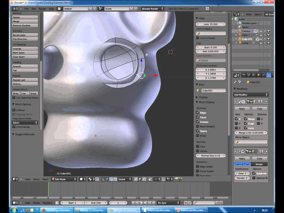 Making details in Blender (Example: Anime hamster) [ Tutorial ]