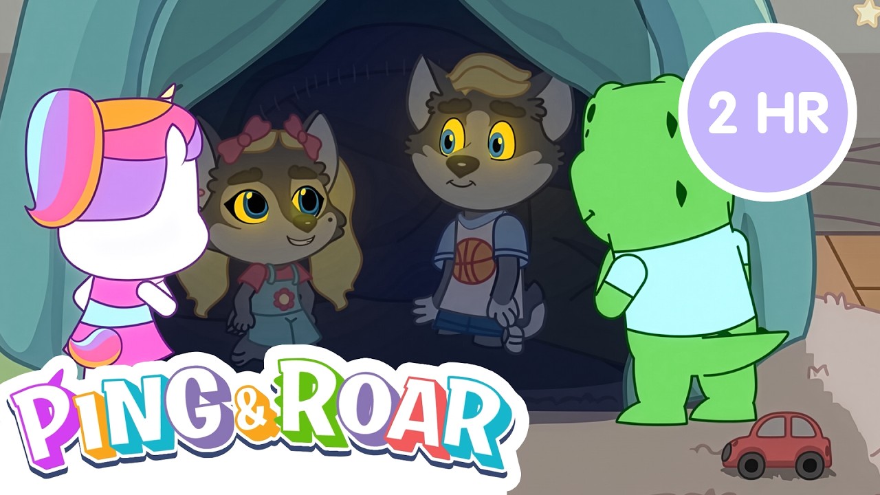 🦖🦄 Ping y Roar Súper Colección de Aventuras | 2 Horas Dino & Unicornio para Niños