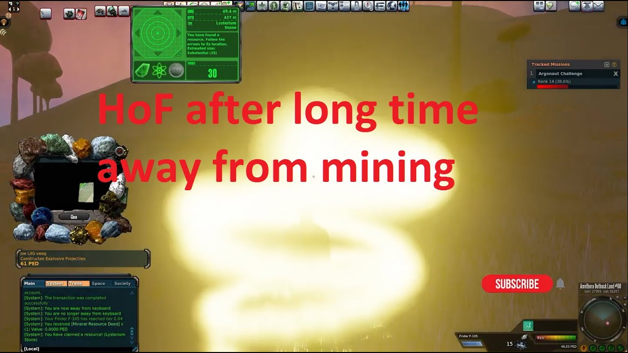 Entropia Universe - HoF after long break from mining